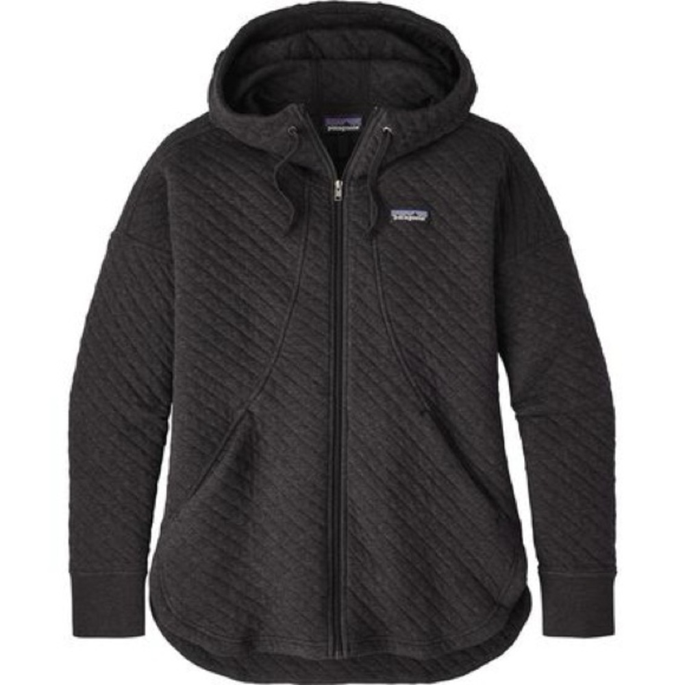 Patagonia Organic Cotton Quilt Full-Zip Hoodie Women's Black XS